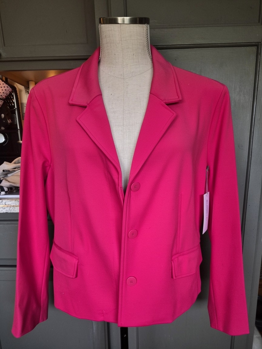 Women’s Liz Claiborne Hot Pink Tailored Blazer Jacket